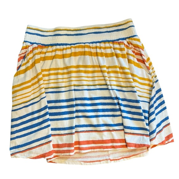 🟣H&M Multicolor Striped Cotton Skirt – Size Medium - Picture 2 of 8